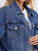 Fashionable Women's Oversized Loose Denim Trucker Jacket