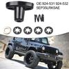 1Set Aluminum Sunvisor Repair Bracket Kit For Jeep For TJ-Wrangler 1997-2002 #924-531 924-532 5EP35LRK5AE Black Car Parts