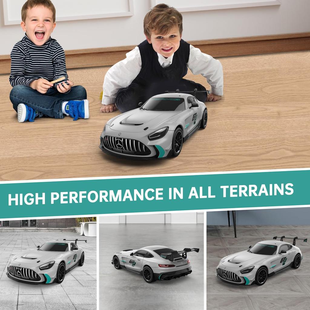 RASTAR Remote Control GT 2 Remote Control Kids Boy Toy Silver RC Sports Car 1/24 Car, Mercedes-AMG Car, Mercedes-AMG Car,