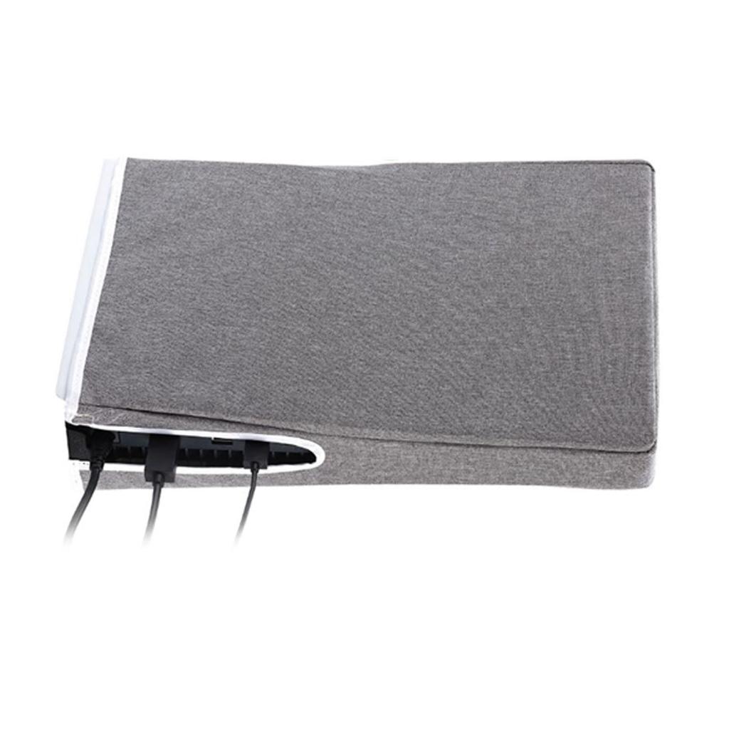 Game Console Vertical Dust Cover Oxford Cloth Game Console Dust Cover Protector for PS5 Grey