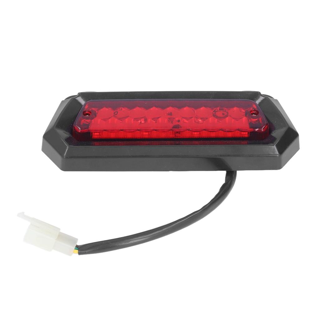 12V Brake Light 3 Wire Plug Red Reflective Lens Replacement for 50cc to 125cc Chinese ATVs Quads Go