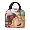 Biene Maja Mit Blumen Cartoon Merch Isolierte Lunchtasche Für Die Schule Aufbewahrungstasche Wiederverwendbare Kühlbox Thermische Bento-Box