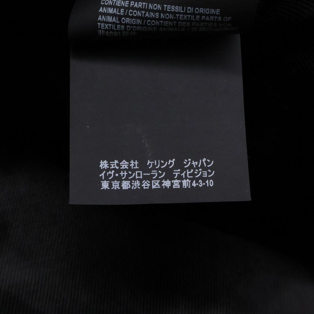 Saint Laurent Paris [Excellent Condition/Domestically Authorized] 524686 Y7SJ2 Mouton Shearling Center Vent Chesterfield Jacket Coat 46 blackUsed
