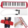 Beginner's 32-Key Melodica, Comfortable for Music Education, Safe and Non-Toxic, Suitable for Elementary and Kindergarten Students (Red)