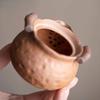 Handmade Rough Old Rock Mud  Teapot Boutique Small Size Pot Tea Maker Kettle with Ball Hole Chinese Tea for Tea Ornaments Gifts