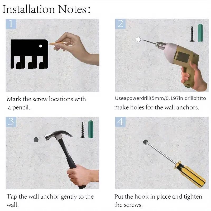 Metal Medal Rack 'Dream Believe Achieve Never Give Up' Iron Medal Holder Wall-Mounted Universal Medal Hanger Home Decor