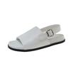 Retro sheepskin Roman thick-bottomed cool slippers women's summer new comfortable, lightweight and versatile summer outer slippers