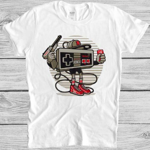 Gamer Retro T Shirt Nintendo Gamepad Controller Vintage Cool Gift Tee M230