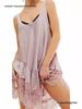 Spring Lace Sleeveless Flowy Mini Dress - New Arrival