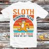Sloth Running Team Sport GYM T Shirt B1261