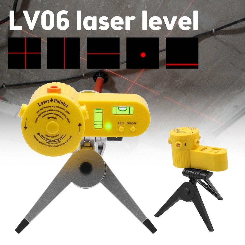 Vertical Horizontal Laser Level Meter with Rotate Tripod Laser Level Measuring Tool Household