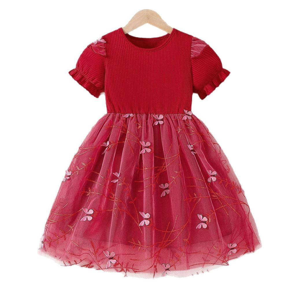 2025 Girls' Summer Princess Tulle Dress: Trendy Children's Fashion