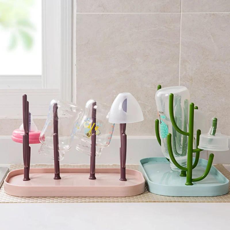 Baby Tree-shaped Milk Bottle Drain Rack, Dust-proof Milk Bottle Holder, Cup Drain Rack Easter Gift
