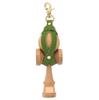 TOKYO KENDAMA Kendama Genuine Tochigi Leather and Made In Japan Holder, Green, Brass,