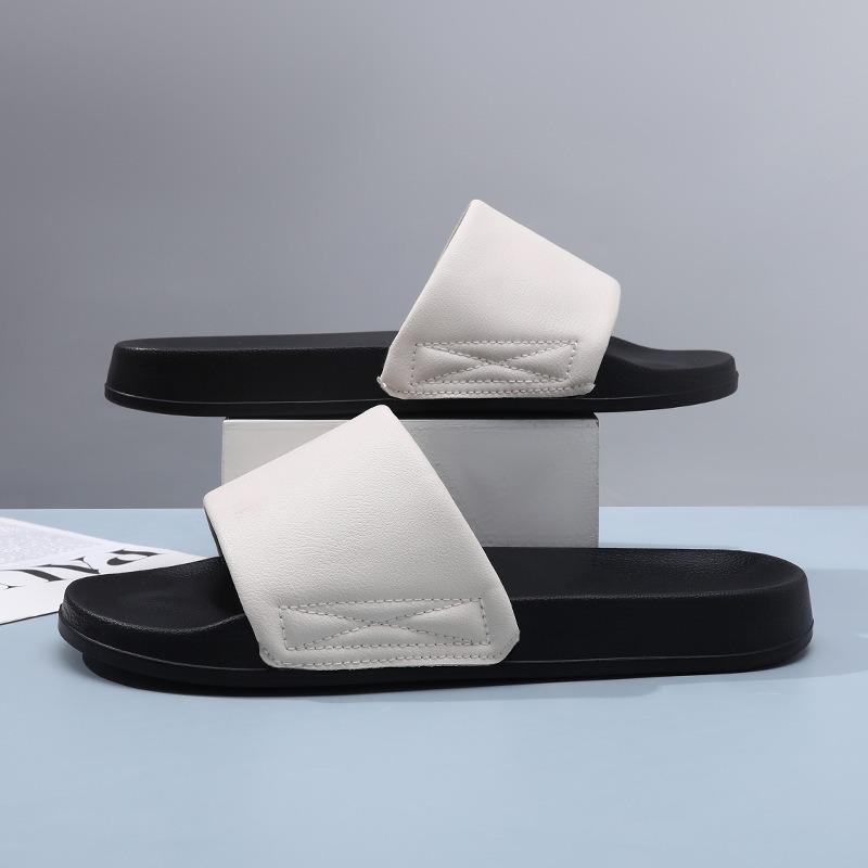 Men's slippers, high-end non-slip and deodorant outside, summer thick-bottomed one-word slips, light indoor and non-grinding feet sandals women