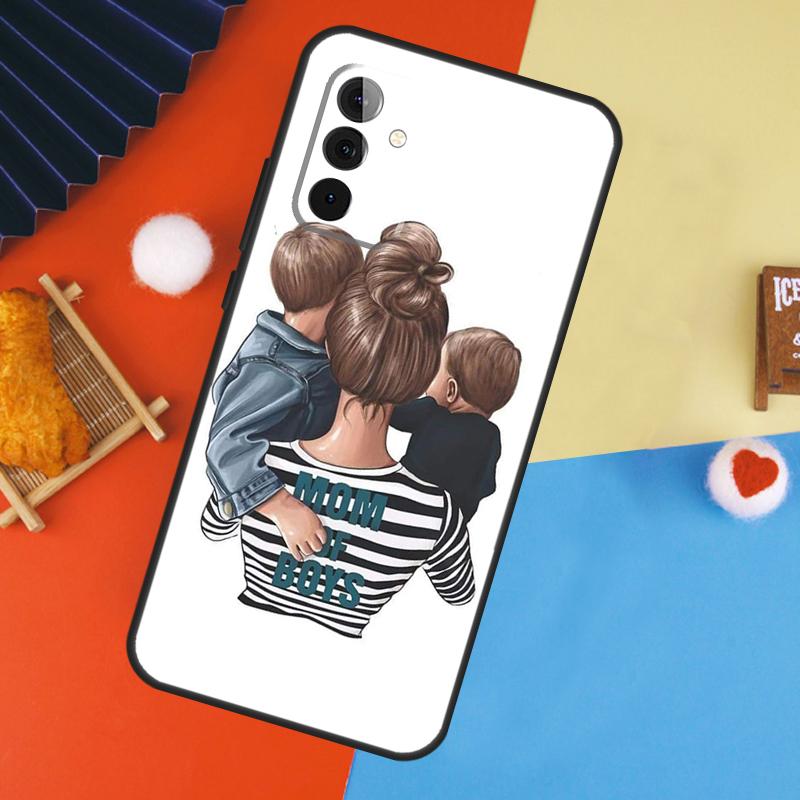 Baby Mom Daughter Girl Son Dad Case For Samsung Galaxy A54 A34 A14 A55 A35 A33 A53 A13 A23 A17 A06 A16 A56 A36 A52 A32 A15