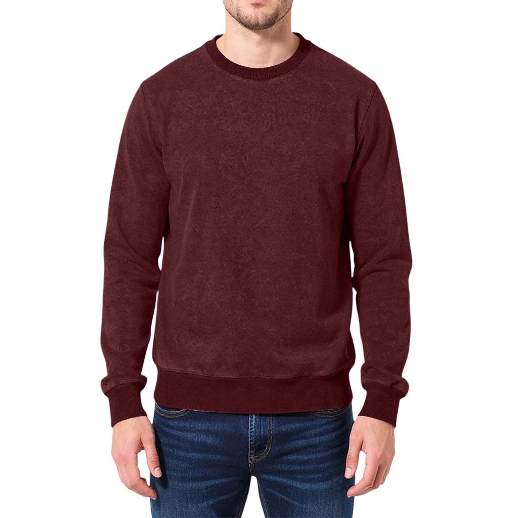 Men's  And  Women's  Trend  Loose  Retro  Wash With Water  Aging  Big News  Round Neck  Hoodie
