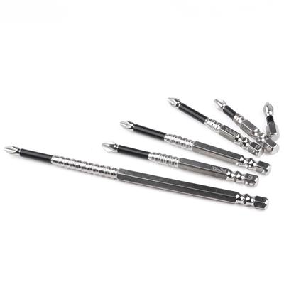 K5 Antiscivolo Alta Durezza Punta S2 Forte Magnetica 5A Nera Antiscivolo Testa a Croce Trapano Elettrico Avvitatore Elettrico Punta
