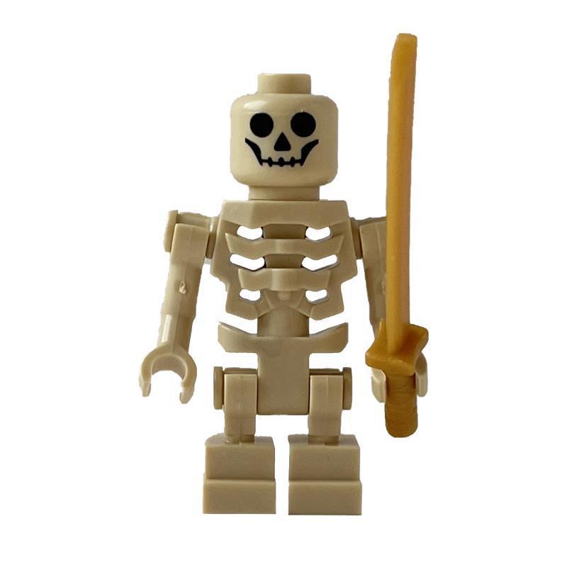 12pcs/set Skeleton Soldiers Building Blocks Halloween Figures Mini Building Blocks Ninja Bone People Army Skeleton Corps