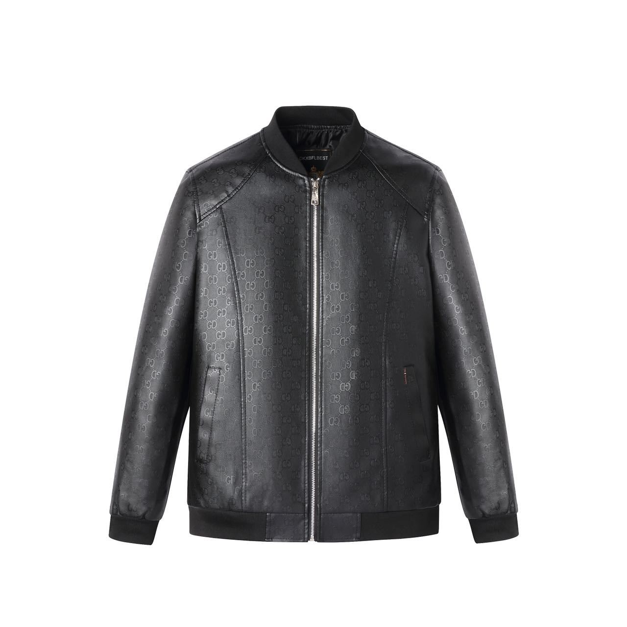 Кожаная куртка мужская весна-осень свободная тонкая мужская куртка молодежный кошелек — фото 8