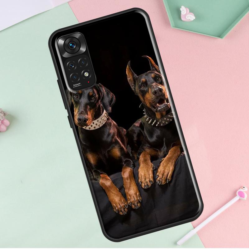 Dackel Dobermann Hund Für Redmi Hinweis 12 Pro Plus Abdeckung Für Redmi Hinweis 10 8 9 11 Pro 12S 11S 10S 9S 9C 10C 12C Fall