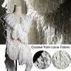 90x16cm Creative Coarse Tassel Wave Woolen Fabric Handmade DIY Decoration Exaggerated Clothing Coat Jacket Designer Fabric