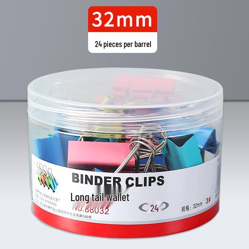 Super Large Colored Swallowtail Metal Clips - Long Tail Stationery for Office Use