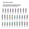 34-in-1 Ratchet Screwdriver Wrench Set Manual Multifunction Ratchet Wrench Set Tools