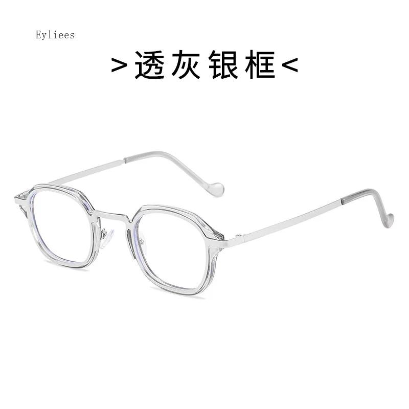 Blue Light Blocking Computer Glasses Men  Metal Round Frame Myopia Prescription Glasses Women Vintage Optical Nearsighted Ey
