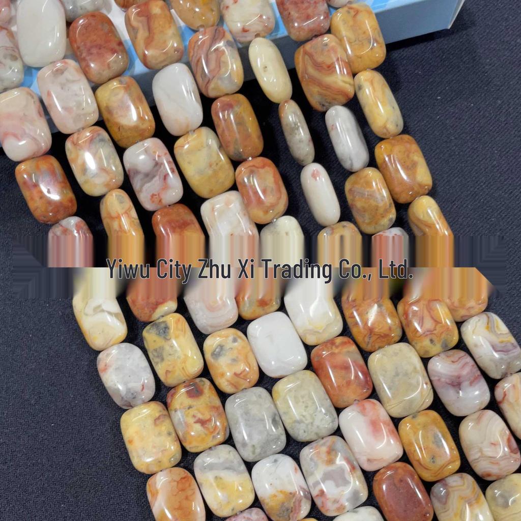 10x14mm Rectangular Crystal Agate and Turquoise Malachite Loose Beads for DIY Jewelry