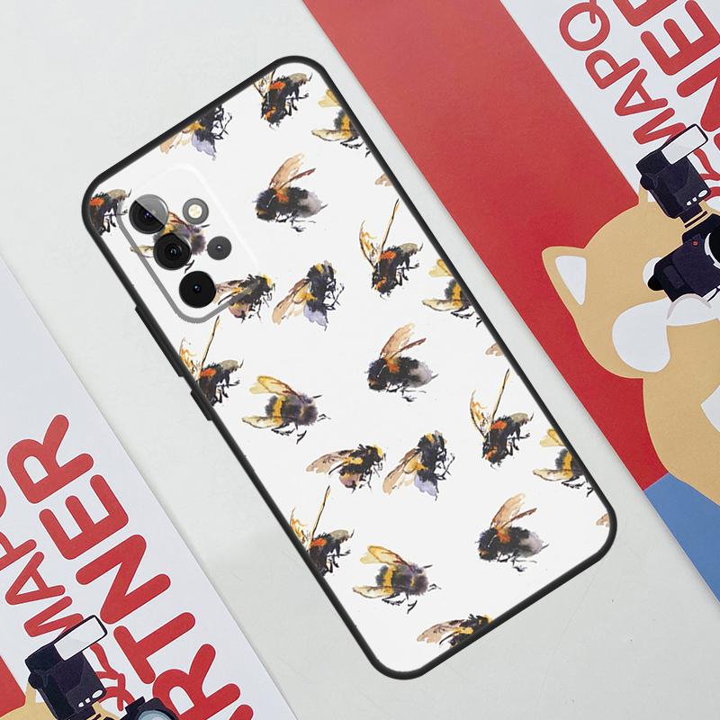 Bee Honey Case For Samsung Galaxy A53 A16 A26 A36 A56 A55 A35 A15 A52 A32 A12 A33 A13 A14 A34 A54 A17