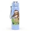 1PC Sloth Turtle Cute Cartoon Print 750ml Color Plastic Sports Water Bottle Leakproof Flip Straw Lid Suitable for Sports Office Home Use