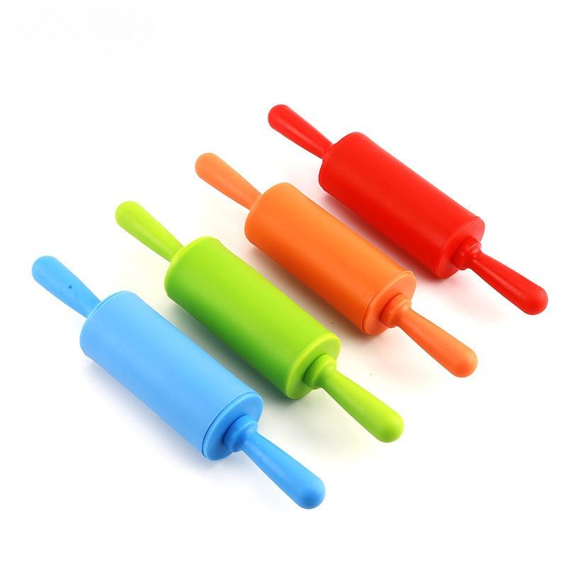 Plastic Rolling Pin Household Small PP Handle Roller Dumpling Rolling Stick Children's Mini Dough Stick Baking Tool