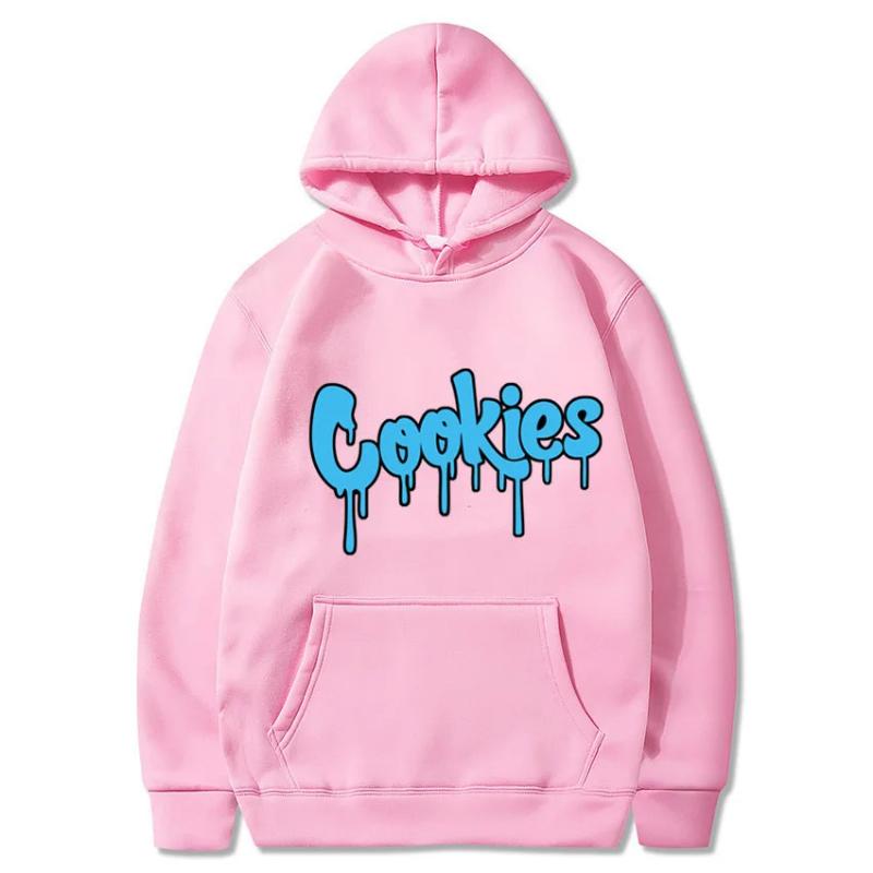 2025 New Anime Cookies Printed Fleece Men's Autumn and Winter Men's and Women's Sweatshirts Hoodies