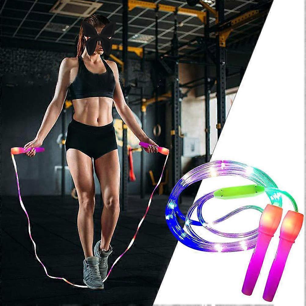 LED skipping rope, lights up LED skipping rope, children jump, fitness exercise, weight loss, LED light up skipping rope