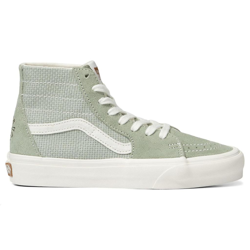 Vans Sk8-Hi Fabric Leather High-Top Skate Shoes Unisex Sneakers Light-Green VN0A7Q62V0N