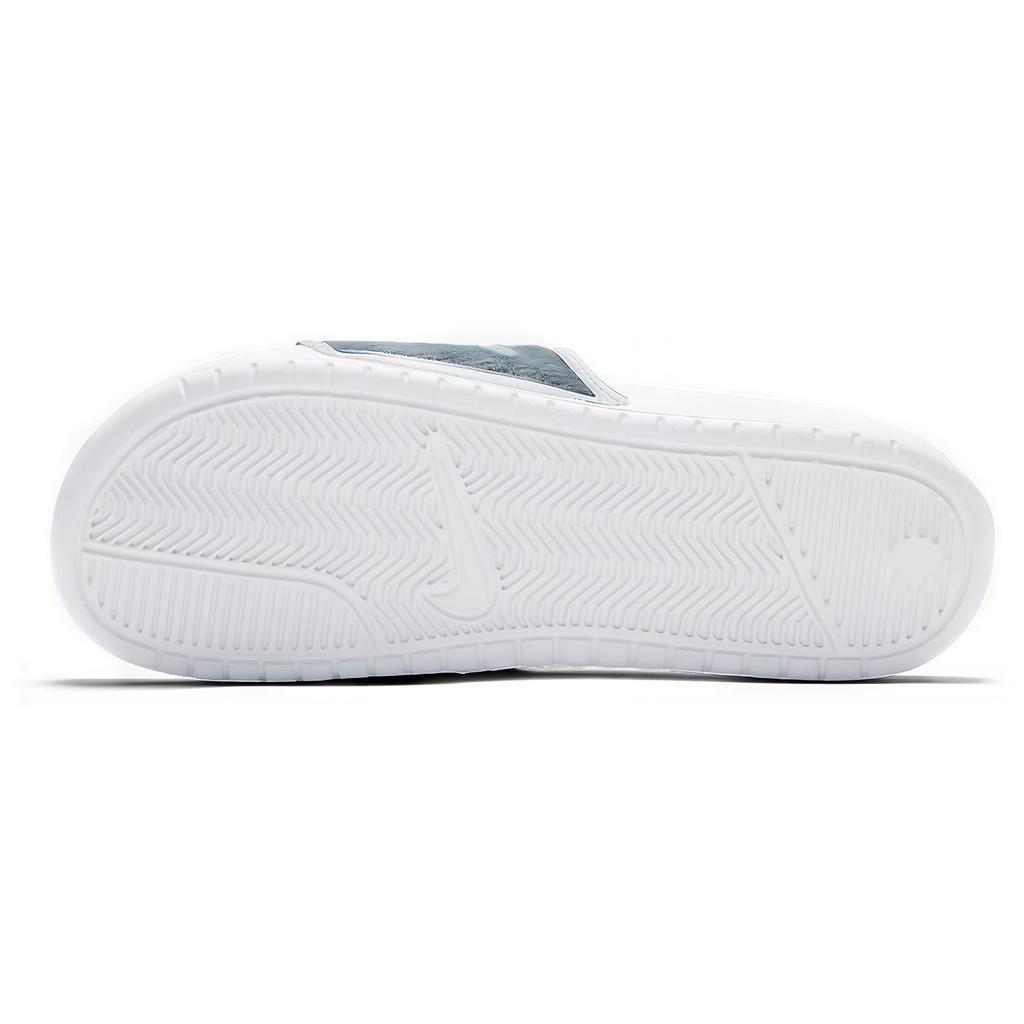 New Nike Benassi Lx White Blue Slippers 'White Blue' Women's BQ5173-100