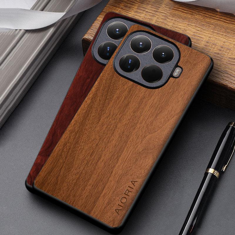 For Xiaomi 15T Pro 15 Ultra Case Capa Coque Stylish Durable Wooden Prattern Pu Leather Cover for Xiaomi 15t Case Funda