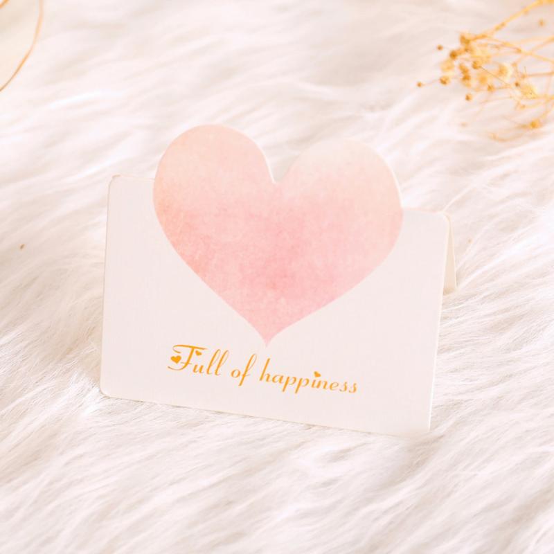 Love Heart Greeting Card Valentine's Gift Card Wedding Birthday Wedding Romantic Invitations Gifts Wishing Postcard