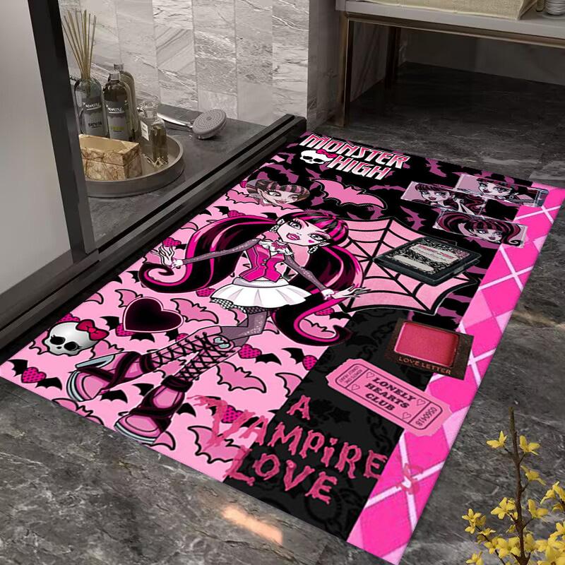 Monster High: Vampire Love Carpet Home Decor Floor Mats Doormat Art Dormitory Decoration
