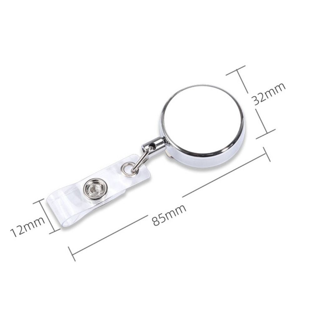 Anti-Lost Retractable Badge Reel Name Tag Easy To Pull Buckle ID Badge Holder Doctor Hospital
