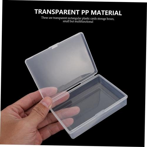 Toyvian 6-Piece Card Storage Box, Game Card Box, Game Card Case, Playing Card Container, Cardboard Storage Cube, Storage Container, Card Holder, PP Tr