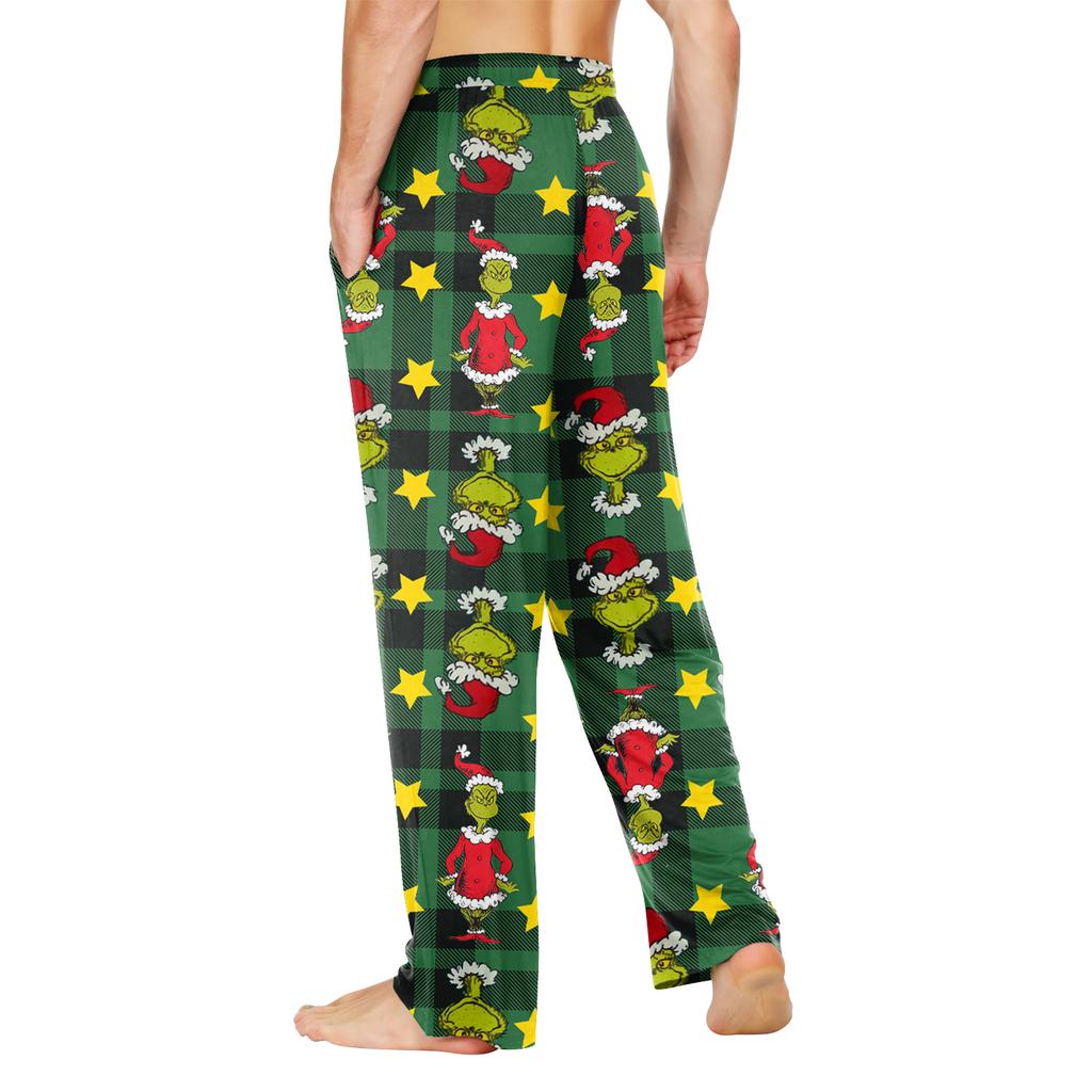 Men's Home Soft Pajama Pants Drawstring With Pockets Casual Sports Pants