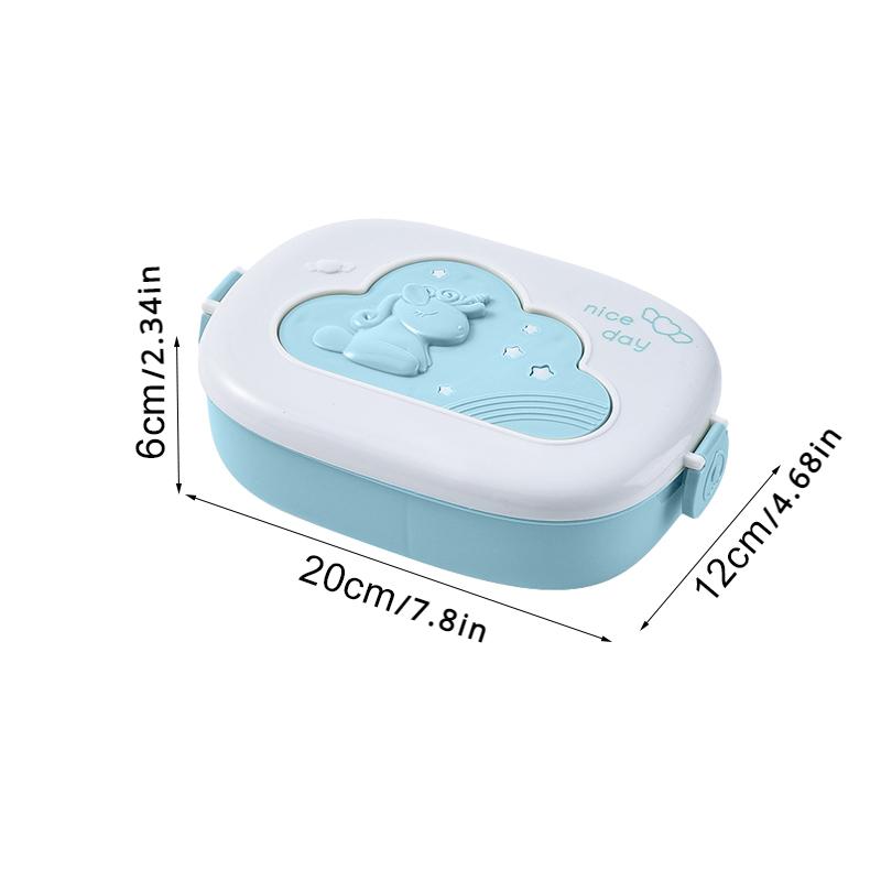 Niedliche Tragbare Lunchbox für Kinder Fächer Mikrowellengeeignete Bento Lunchbox Kinder Kind Schule Outdoor Camping Picknick Lebensmittelbehälter