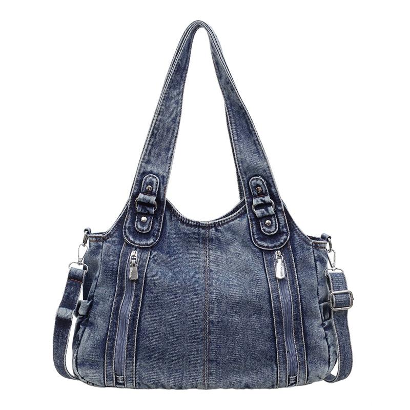 Large-capacity Tote Bag - Versatile Retro-style Single-shoulder Bag for Daily Commuting and Fashionable Handbag