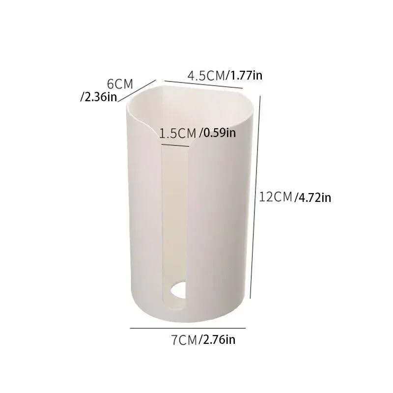 1pc Kitchen Garbage Bag Storage Hole-Free Holder Self-Stick Wall Mounted Home Bathroom Accessories Plastic Bag Holder  Kitchen