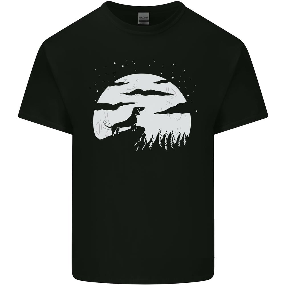 

26 Dachshund Moon Silhouette Dog Kids T-Shirt Childrens Unisex T-Shirt XXXL
