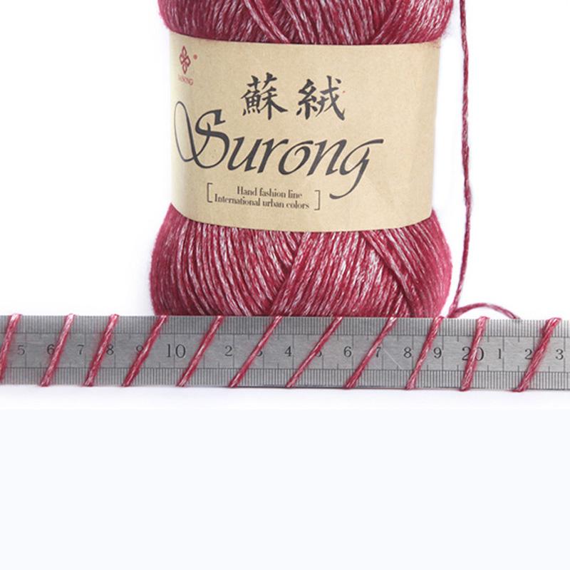 1PC Sweater Wool Cotton Long Velvet Weaving Yarn Reflective Carpet Shine Soft Keep Warm