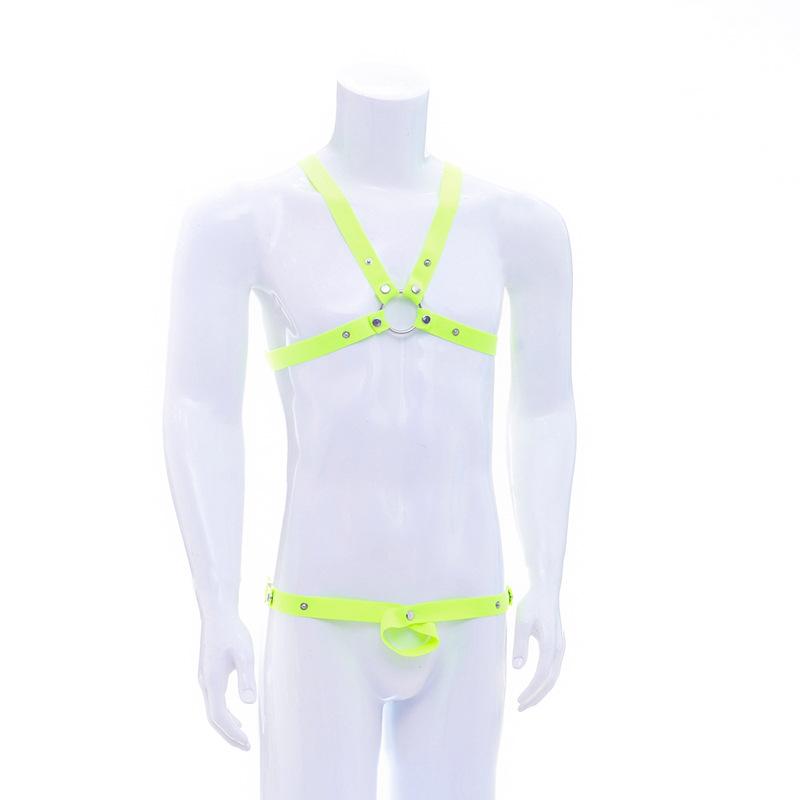 Men's Sex Underwear Men's Split Sex Thong Bondage Suit