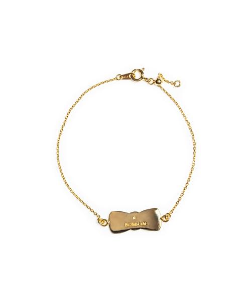 Bonbeau Morris Bowtie Pendant Gold Plating Bracelet Morris Bowtie Pendant Gold Plating Chain Bracelet